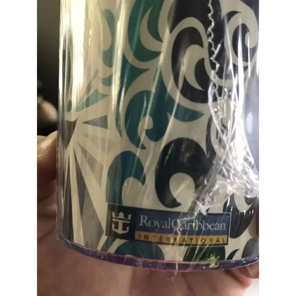 NEW 2015 Royal Caribbean Coca Cola Soda Cup Tumbler w/ Lid *Sealed*